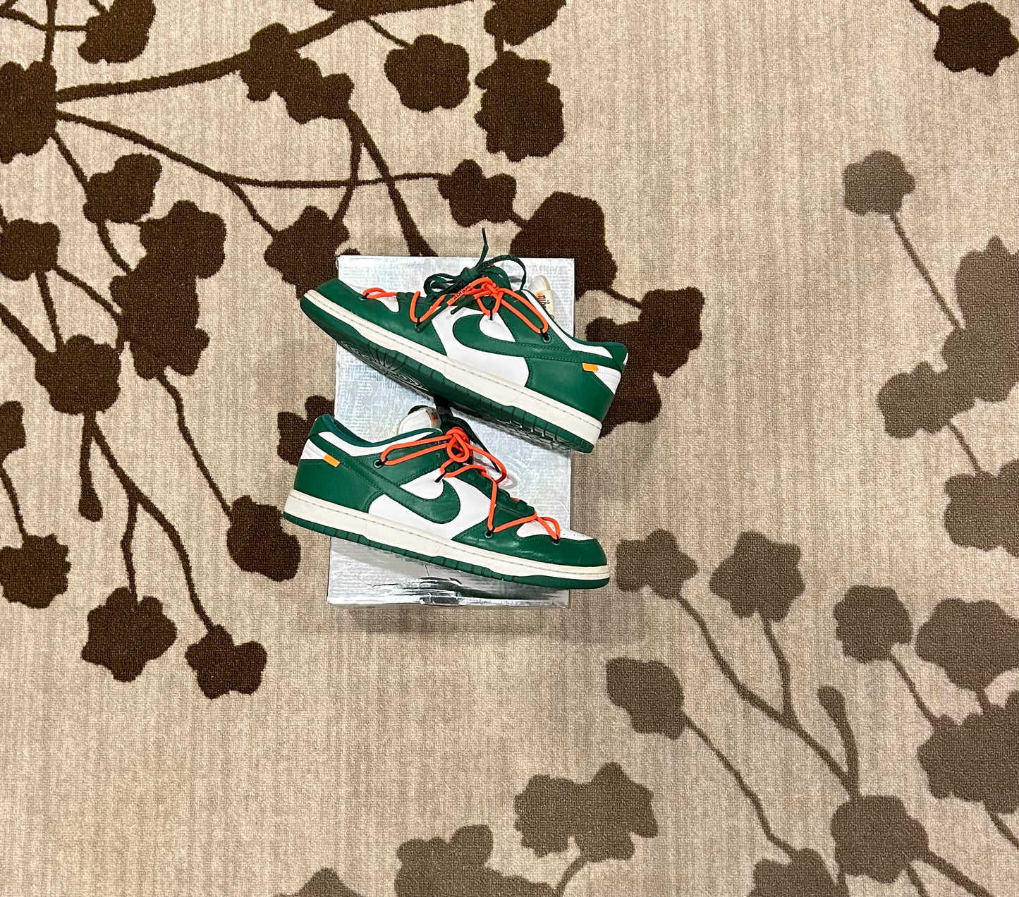 Nike Dunk Low Off-White Pine Green (Pre-owned)
